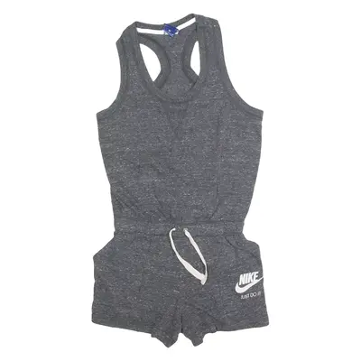 NIKE Womens Playsuit Grey Wide-Leg S