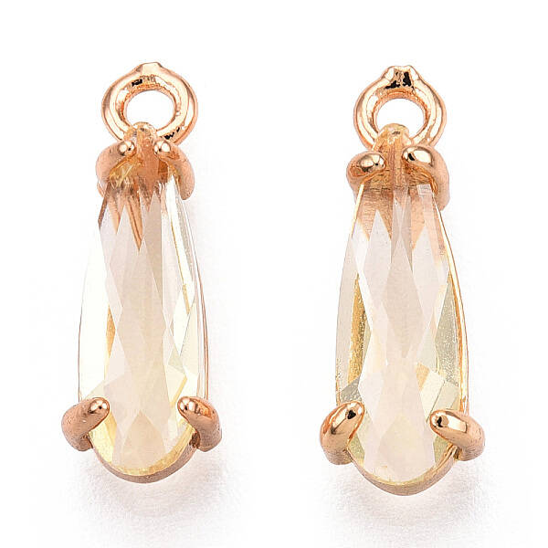 Faceted Glass Pendants