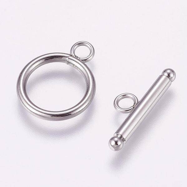 Tarnish Resistant 304 Stainless Steel Toggle Clasps