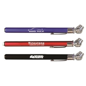 100 Promotional Tire Gauge - 50 PSI & Metal Barrel