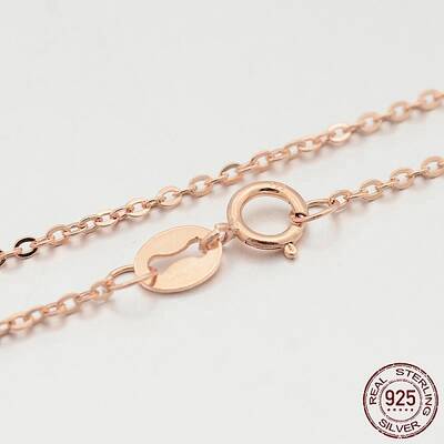 Sterling Silver Cable Chain Necklaces