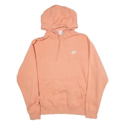 NIKE Womens Orange Hoodie L
