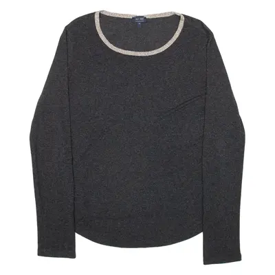 ARMANI JEANS Womens Jumper Black Tight Knit Viscose M