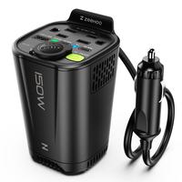 ZEEHOO 150W Car Power Inverter,  12V DC to 110V AC Car Plug Adapter with 2 AC Outlets, 18W USB-A, Dual 30W Fast-Charge PD Car...
