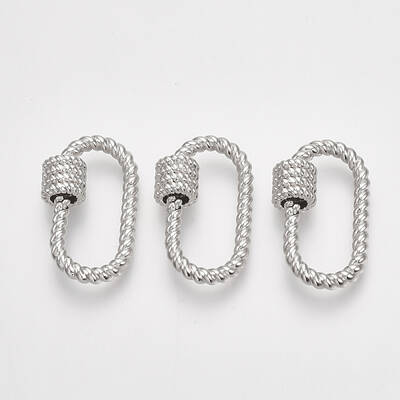 Brass Screw Carabiner Lock Charms