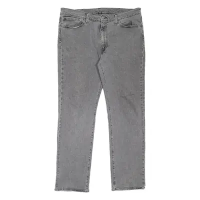 LEVI'S 514 Jeans BIG E Mens Grey Slim Straight W38 L32