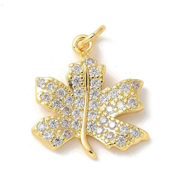 Brass Micro Pave Cubic Zirconia Pendants