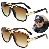 Oversize Classic Cool Vintage Square Sunglasses for Men Shades Large Pilot Stylish Trendy Tortoise Shell Retro Oversized Colo...