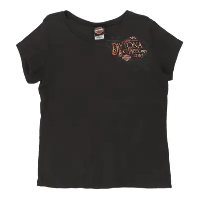 Daytona Beach, Florida Harley Davidson T-Shirt - XL Black Cotton