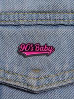90's Baby Design Brooch, Letter Design Pin Badge for Clothes Backpack Hat Holiday Party, Fashion Cute Pin for Daily Clothing ...