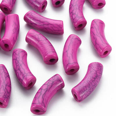 Opaque Crackle Acrylic Beads
