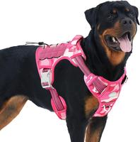 Auroth Tactical Dog Harness for Small to Large Dogs  No Pull Adjustable Pet Harness Reflective K9 Working Training Easy Contr...