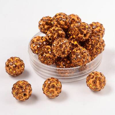 Pave Disco Ball Beads
