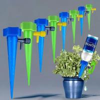 Random Color Self Watering Drip Irrigation Equipment, 10pcs/set Automatic Plant Water System with Control Valve Switch for In...