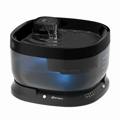 APETDOLA Olly Wireless Dog Water Fountain,FathersDayGift Automatic 7L Water Bowl for Large Dogs, 3 Work Modes, Cordless, Ult...