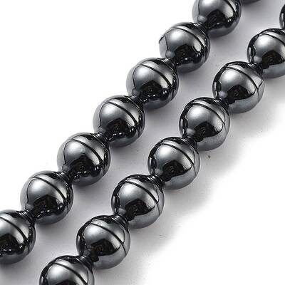 Synthetic Non-Magnetic Hematite Beads Strands