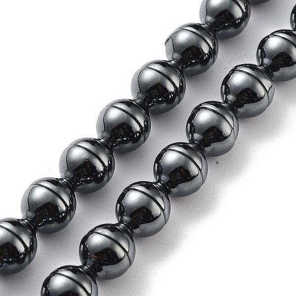 Synthetic Non-Magnetic Hematite Beads Strands