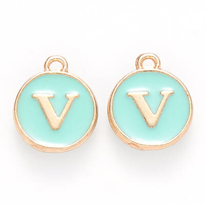 Golden Plated Alloy Enamel Charms