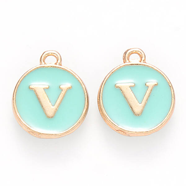 Golden Plated Alloy Enamel Charms