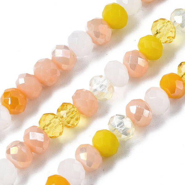 Electroplate Glass Beads Strands