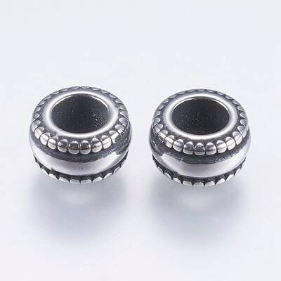 304 Stainless Steel European Beads