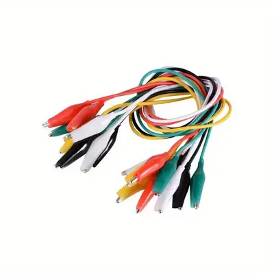 Alligator Clips, Double-headed Design Test Lead Alligator Clip, Repair Test Connection Cable, 46cm/18.11in Small Battery Clip...