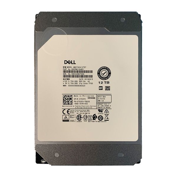 0753F0 Dell 12TB 6Gb/s SATA 7200 3.5-inch 256MB Hard Drive