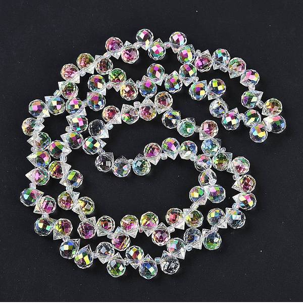 Electroplate Glass Beads Strands