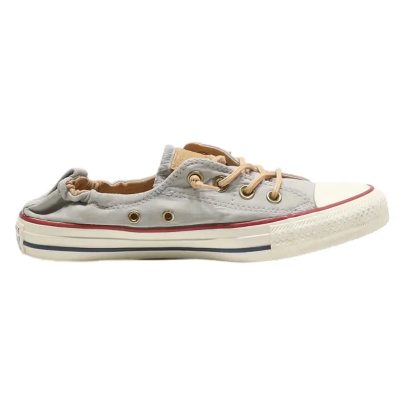 CONVERSE Low Top Trainers Grey Canvas Womens UK 6