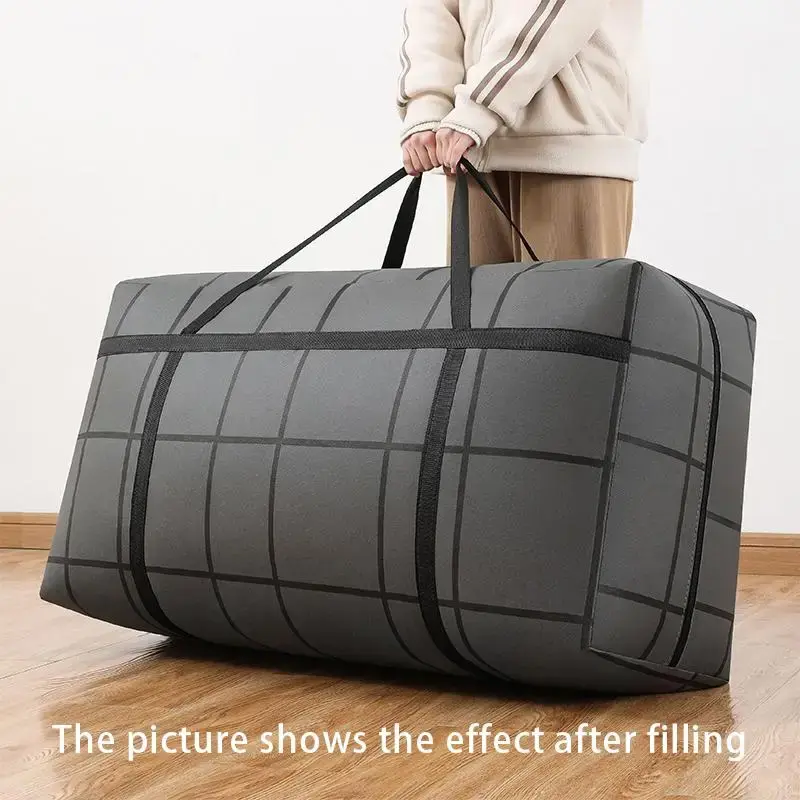 Large Capacity Clothes Storage Bag, 1 Count Foldable Dustproof Zipper Storage Bag, Multi-purpose Clothes Storage Bag, Room Or...