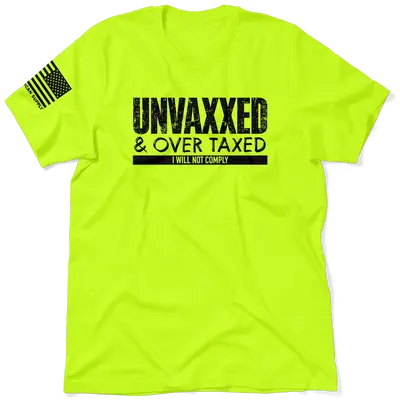 Over Taxxed - Safety Yellow Hi-Vis T-Shirt
