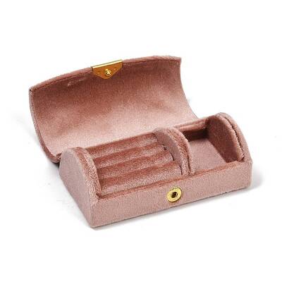 Arch Shaped Velvet Jewelry Set Storage Boxes