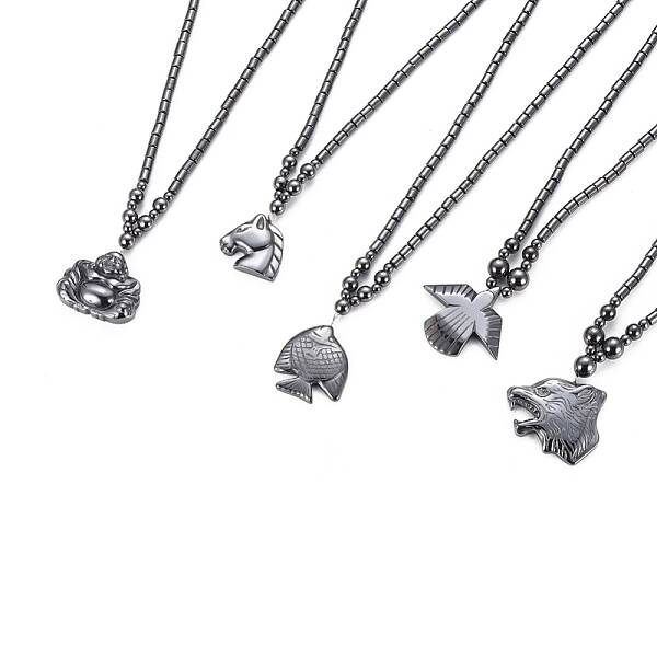 Non-magnetic Synthetic Hematite Necklaces
