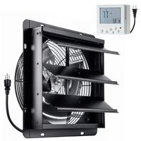 InoKraft Shutter Exhaust Fan with Wireless Control Panel 8-Speed Adjustable Wall Mount Attic Fan with Temperature Controller ...