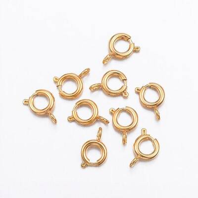 Ion Plating(IP) 304 Stainless Steel Spring Ring Clasps