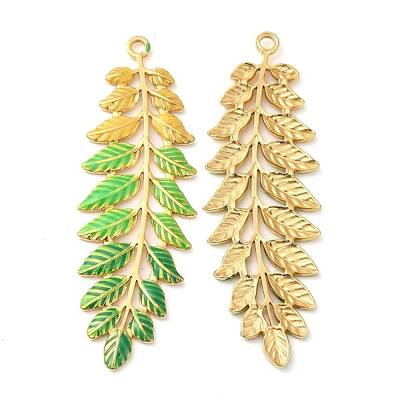 304 Stainless Steel Enamel Big Pendants