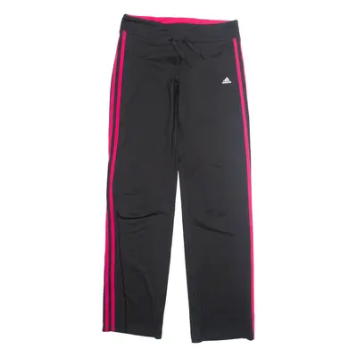 ADIDAS Womens Track Pants Black Straight S W30 L33
