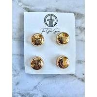 Gold Handbag Heels - Hardware for your purse!