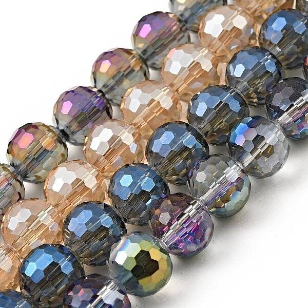 Electroplate Glass Bead Strands