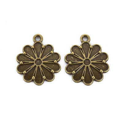 Tibetan Style Alloy Pendant Enamel Settings
