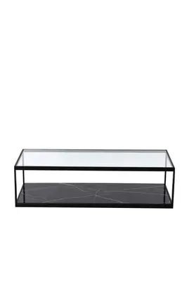 Rectangular Black Marble Coffee Table | Liang & Eimil Tamon
