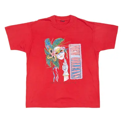 New Orleans Mens T-Shirt Red USA XL