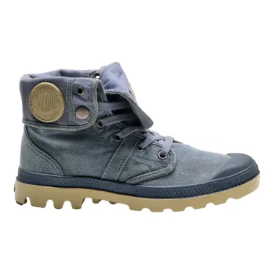 PALLADIUM Lace-Up Boots Blue Canvas Womens UK 5