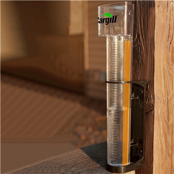 100 Custom Hammer Head Rain Gauge - Magnified Reading