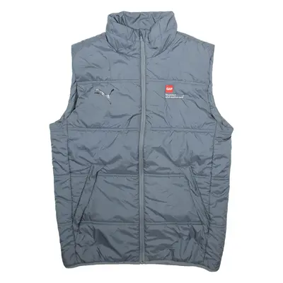 PUMA Mens Puffer Gilet Grey M