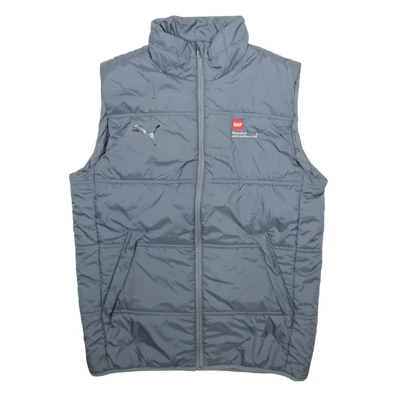 PUMA Mens Puffer Gilet Grey M
