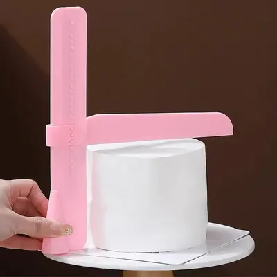 Adjustable Height Cake Spreader, 1 Count Cake Buttercream Leveling Tool, Cake Smoothing Edge Tools For Home Kitchen