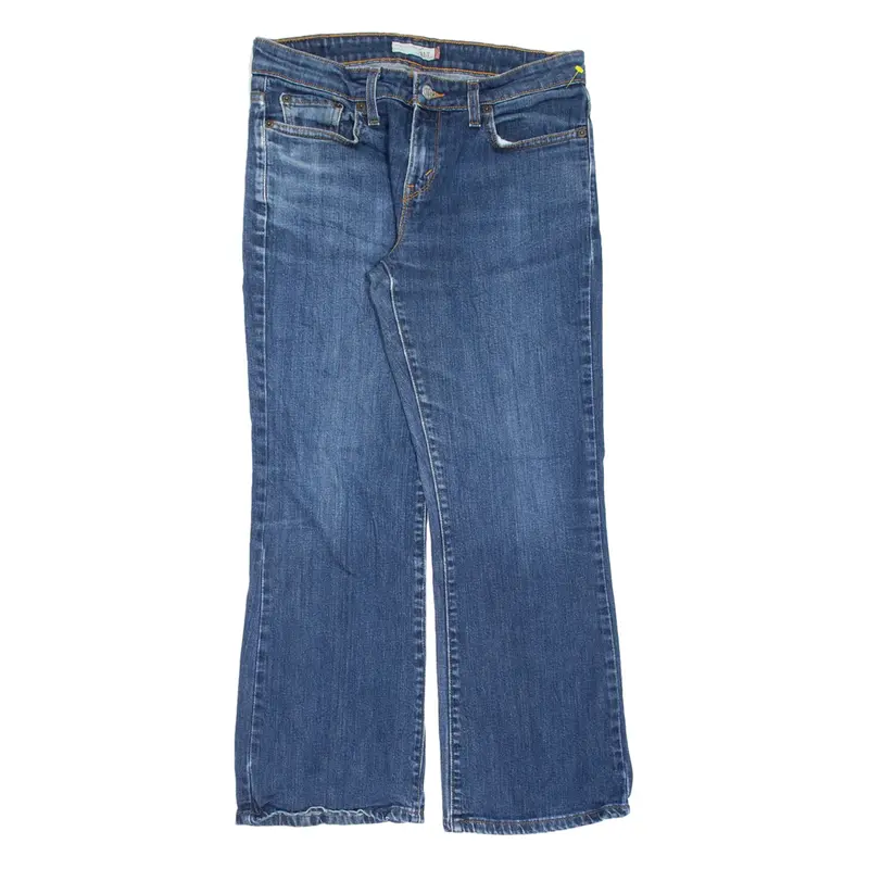 LEVI'S Short Womens Jeans Blue Regular Bootcut Stone Wash W30 L26