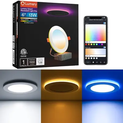 Lumary Smart Recessed Light Pro 6 Inch, 1 pcs