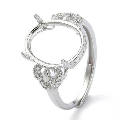 Adjustable 925 Sterling Silver Ring Components